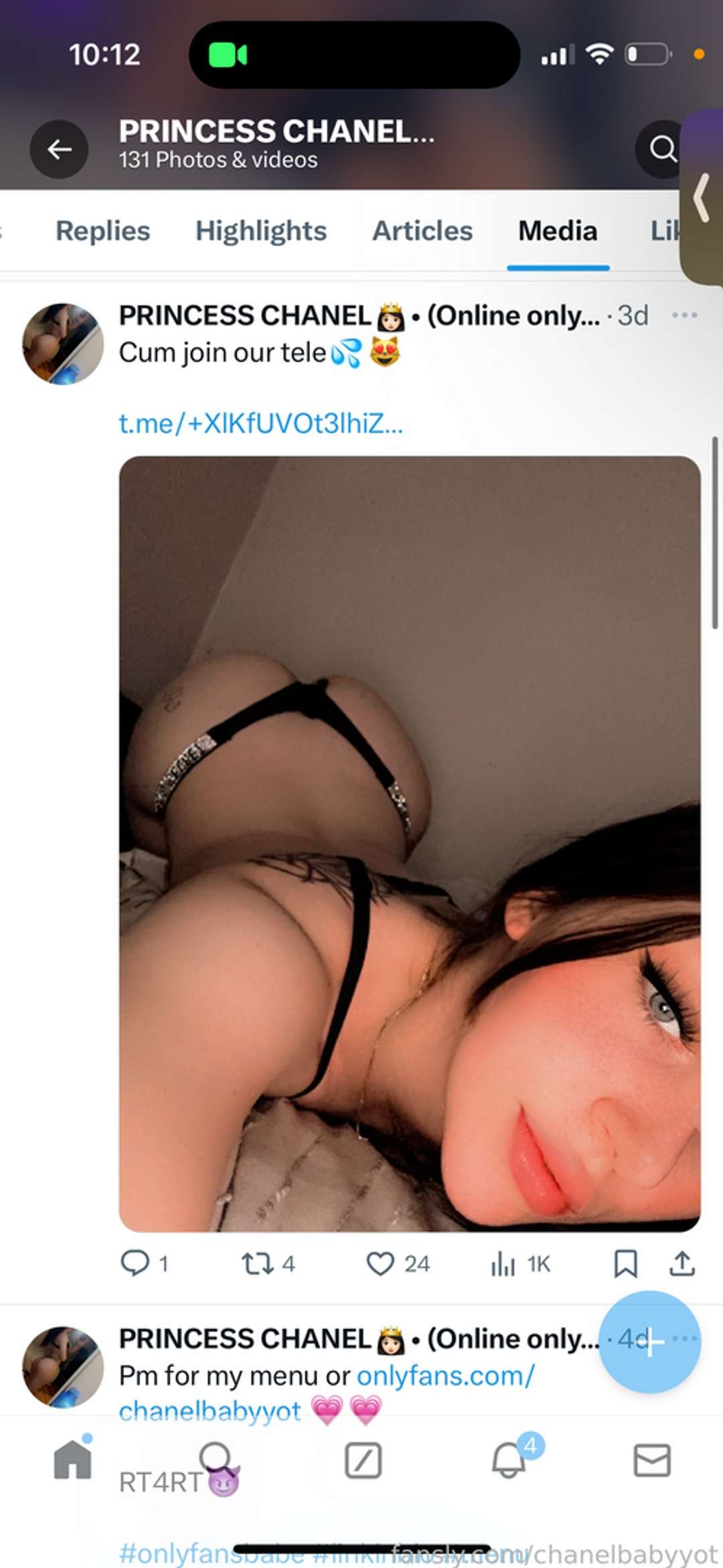 fansly Baby Chanel💦 profile photo  