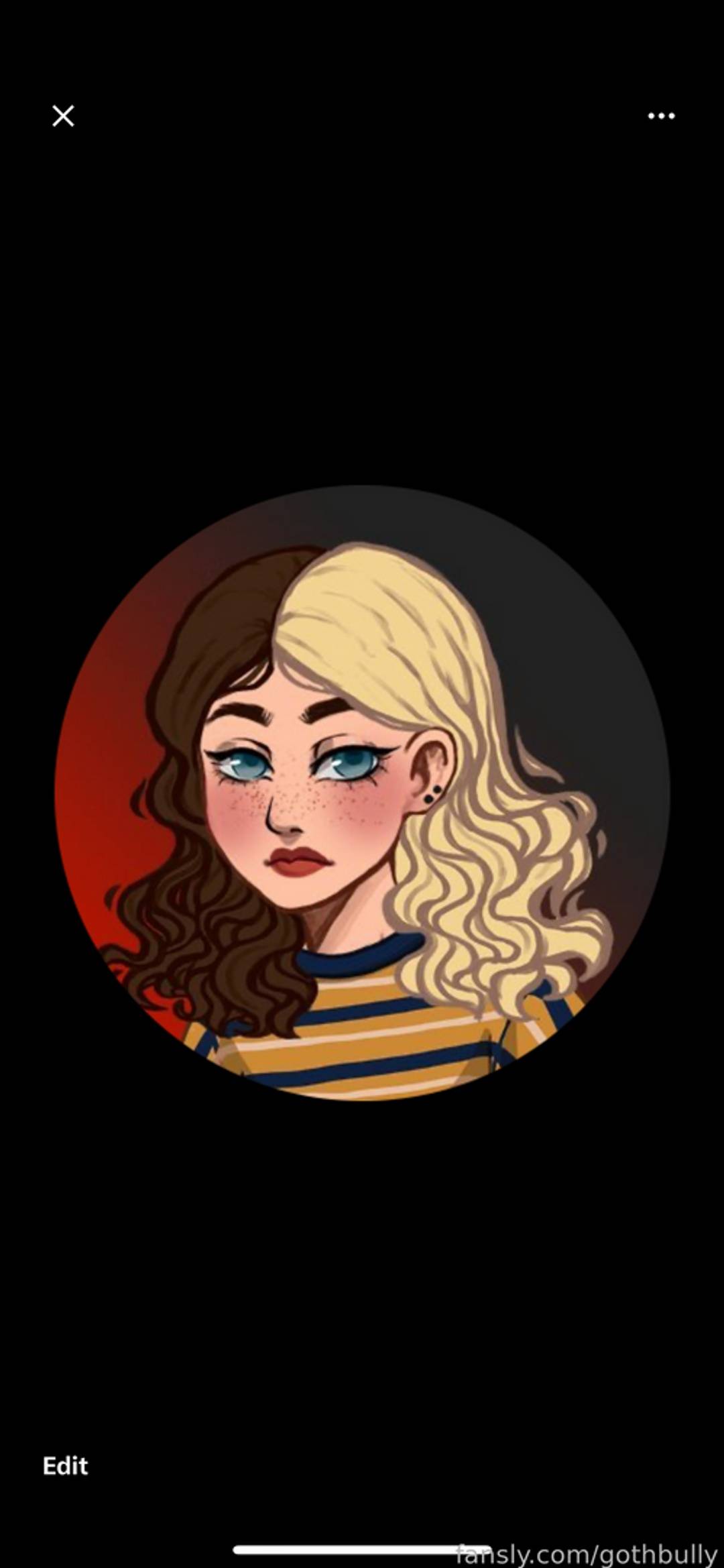 fansly gothbully profile photo. gothbully 2