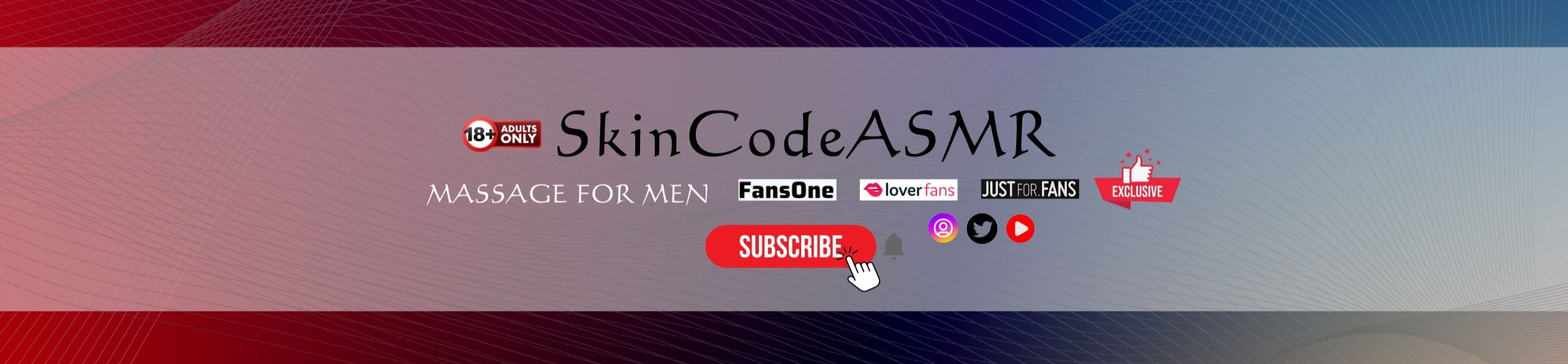 loverfans SkinCodeASMR profile banner  