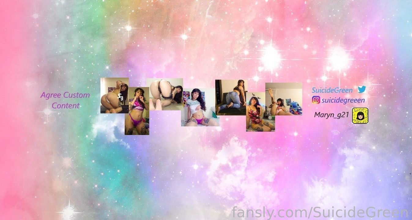 fansly SuicideGreen profile banner  