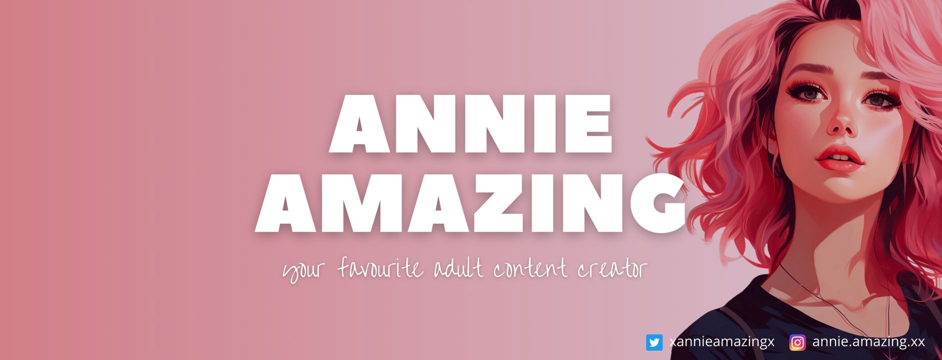fansly 🌸 Annie Amazing 🌸 profile banner  