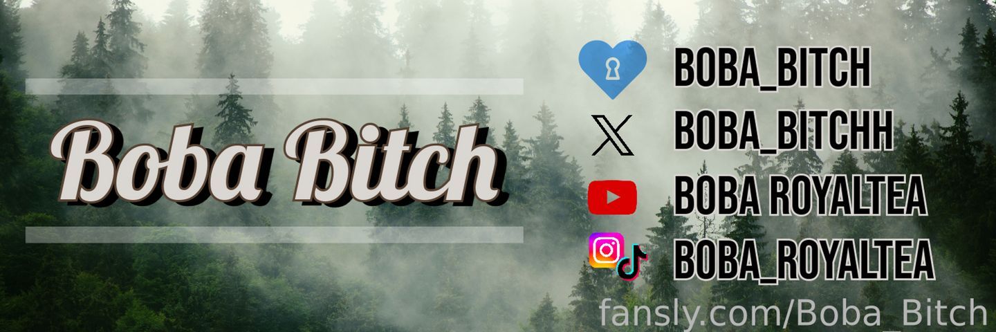 fansly Boba Bitch profile banner  