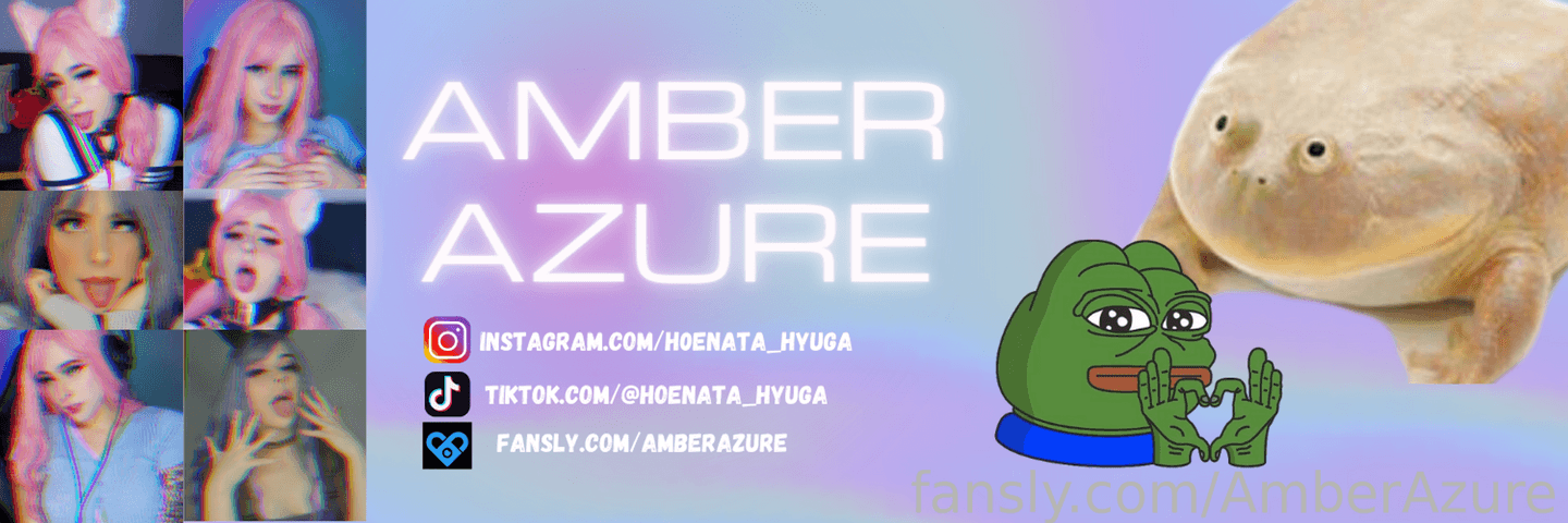 fansly Amber Azure profile banner  