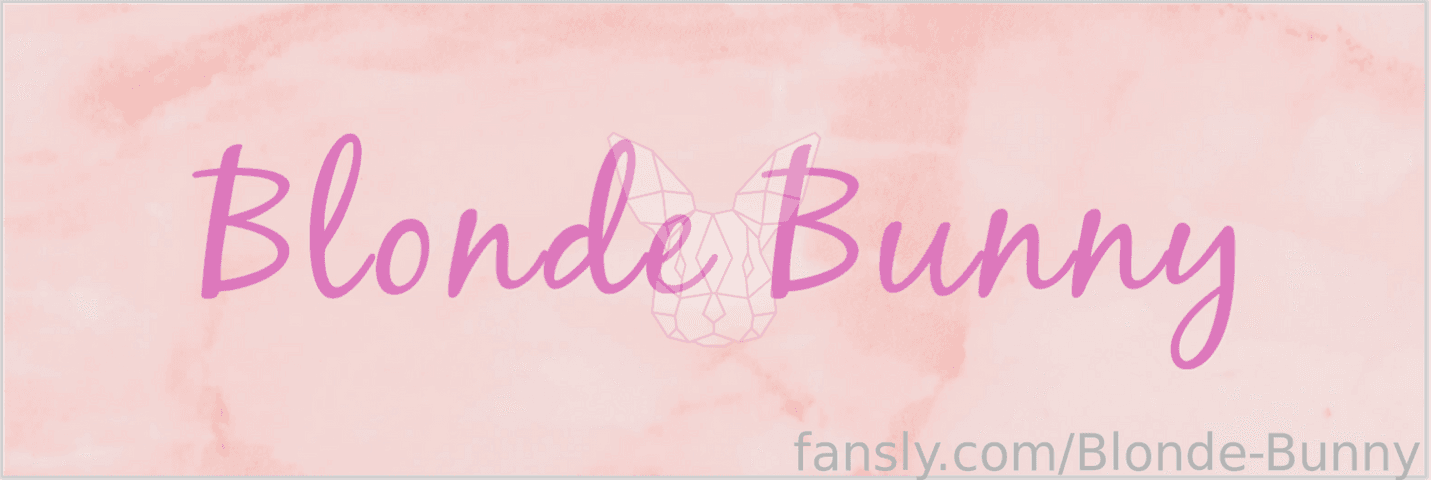 fansly BlondeBunny profile banner  