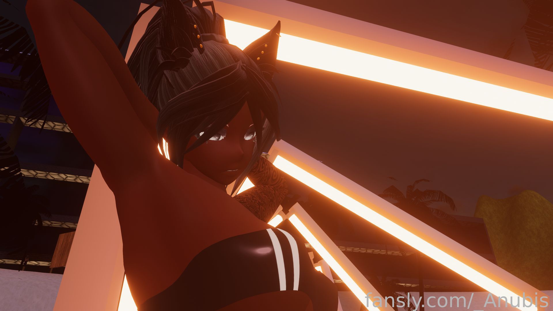 fansly _Anubis profile banner  