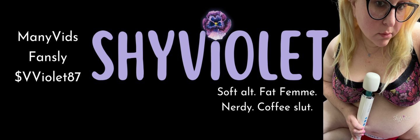 fansly ShyViolet profile banner  
