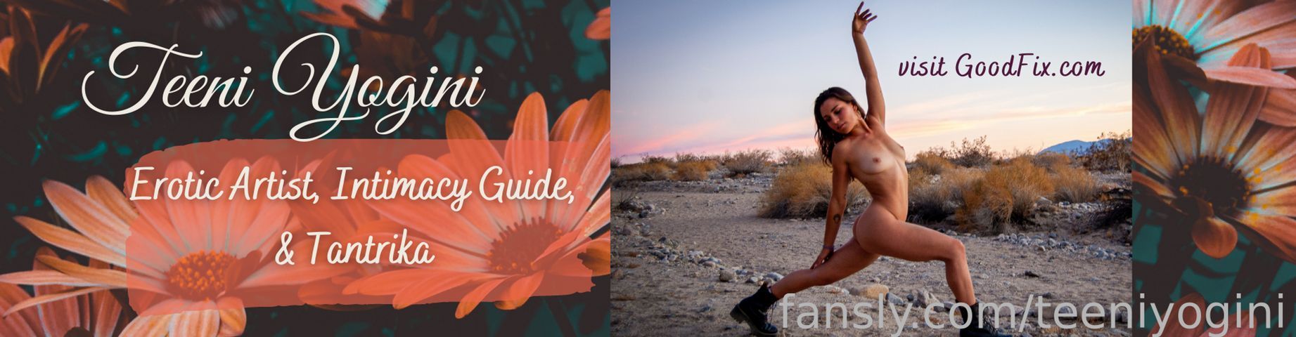 fansly Teeni Yogini profile banner  