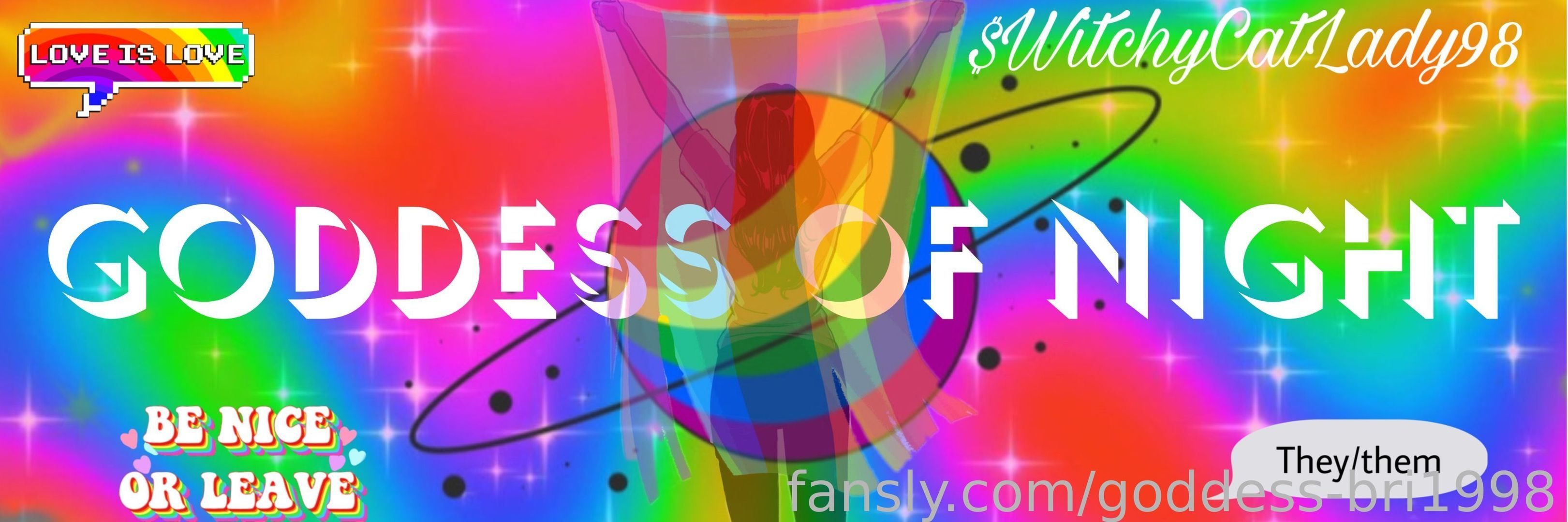 fansly Goddess Of Night profile banner  