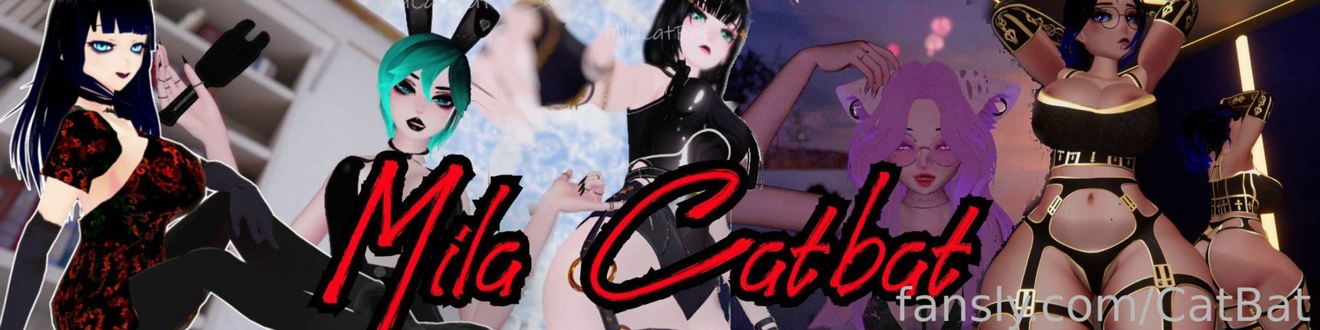 fansly Mila Domme Vtuber profile banner  