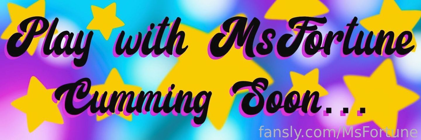 fansly MsFortune profile banner  