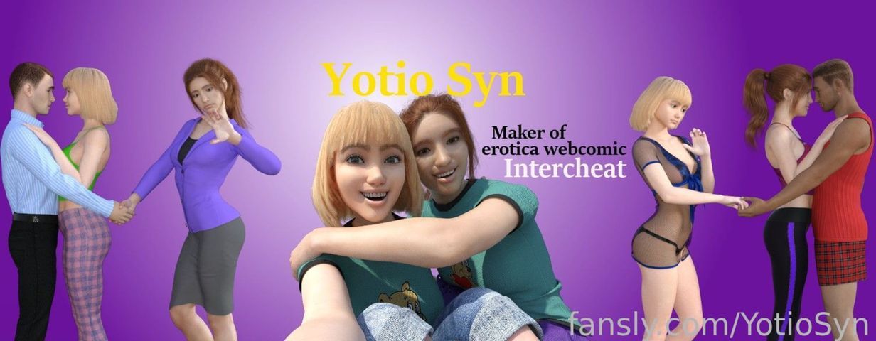 fansly YotioSyn profile banner  