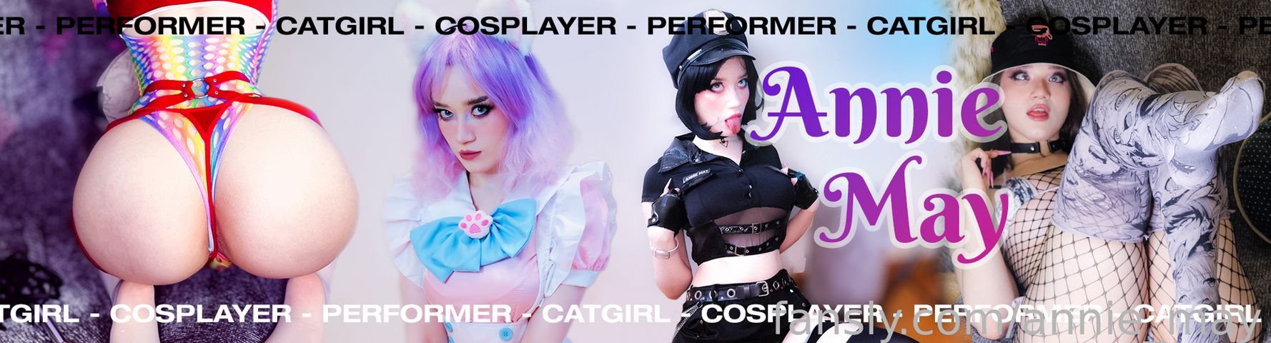fansly Annie May May profile banner  