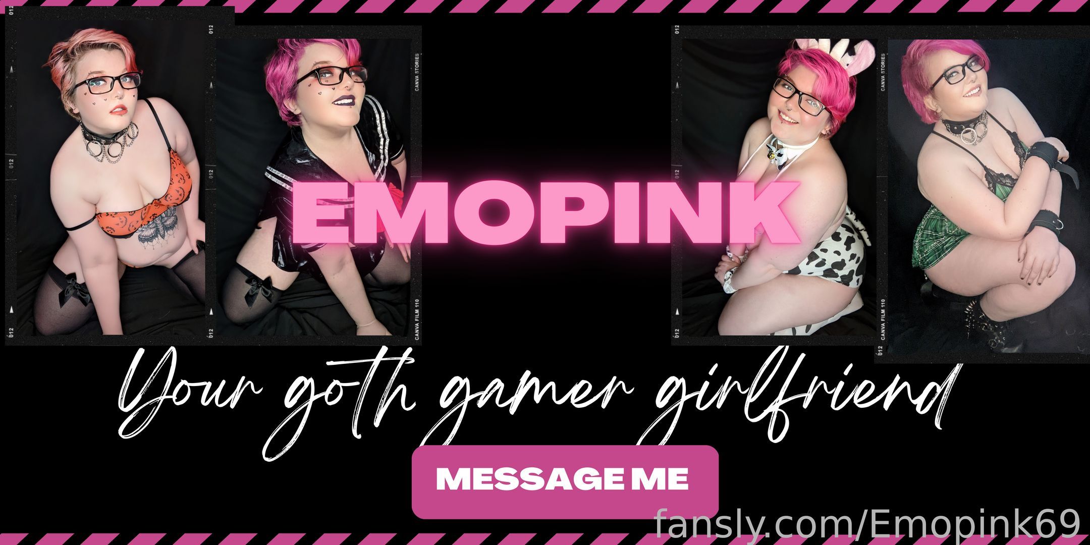 fansly GOTH😈College🥵BBW � profile banner  