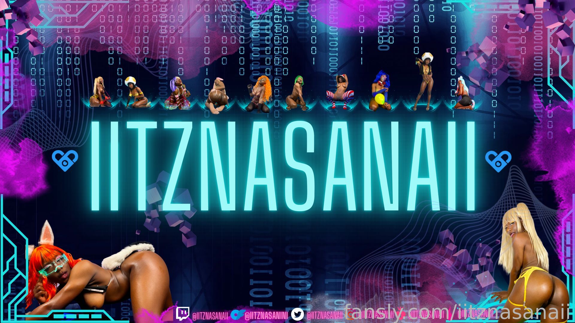fansly IITZNASANAII profile banner  