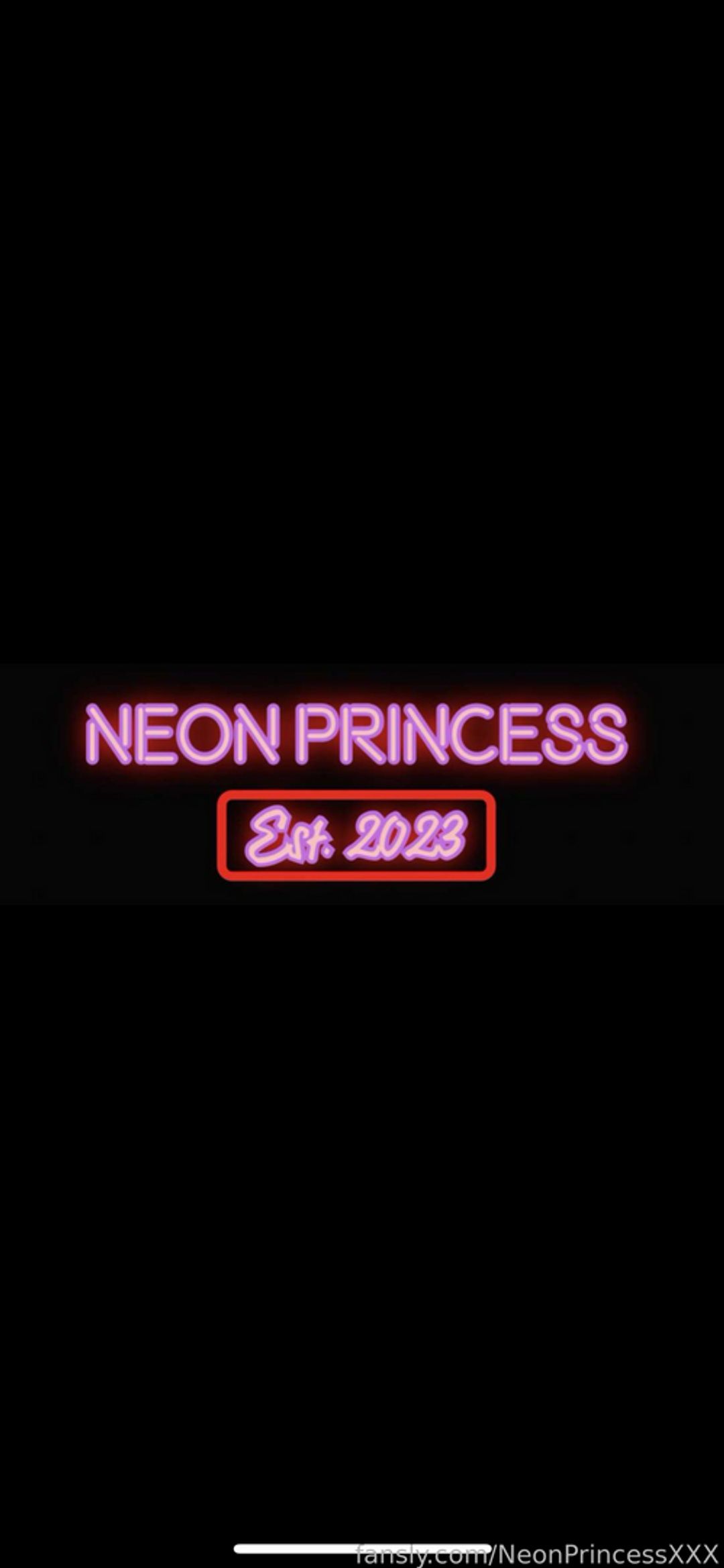 fansly NeonPrincessXXX profile banner