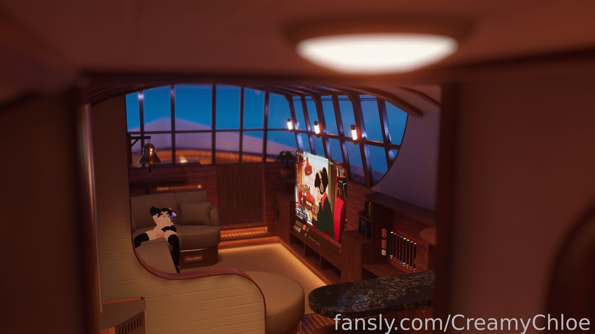 fansly Creamy Chloe profile banner  