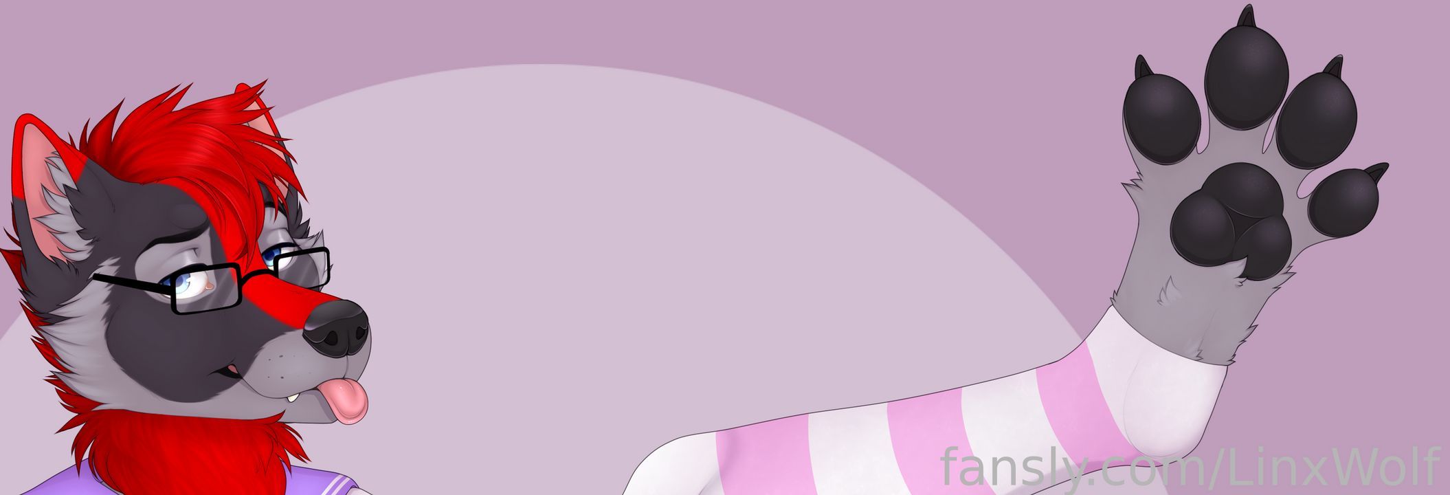 fansly LinxWolf profile banner  