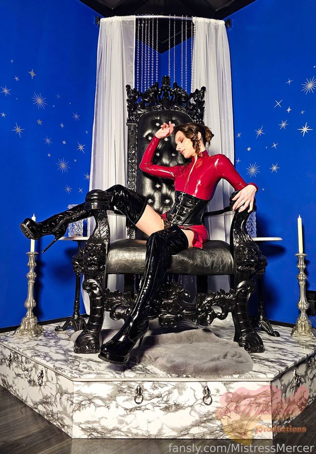 fansly Mistress Mercer ☠️ profile banner  