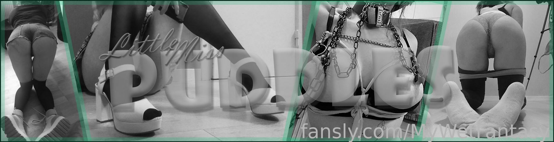 fansly LittleMissPuddles profile banner  