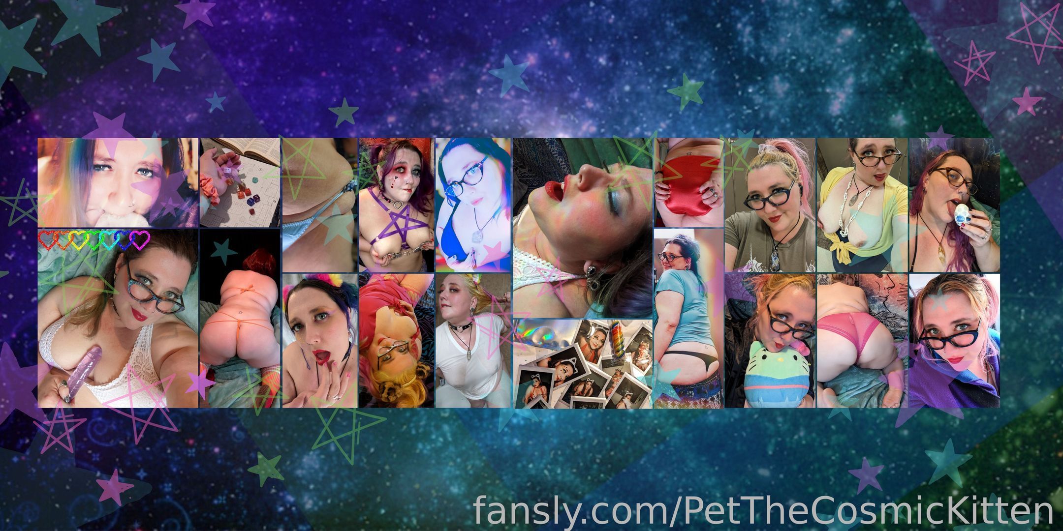 fansly PetTheCosmicKitten profile banner  