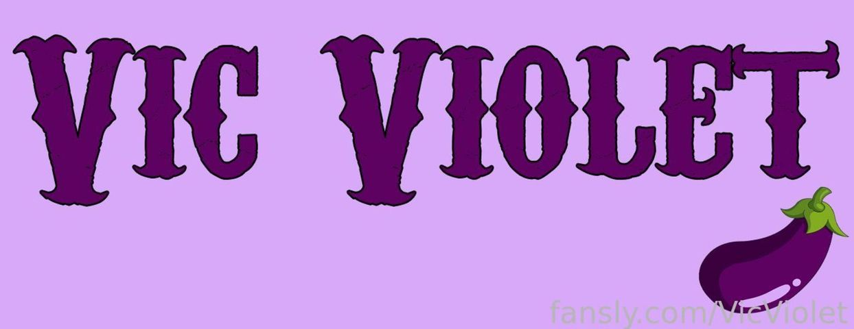 fansly Vic Violet profile banner  