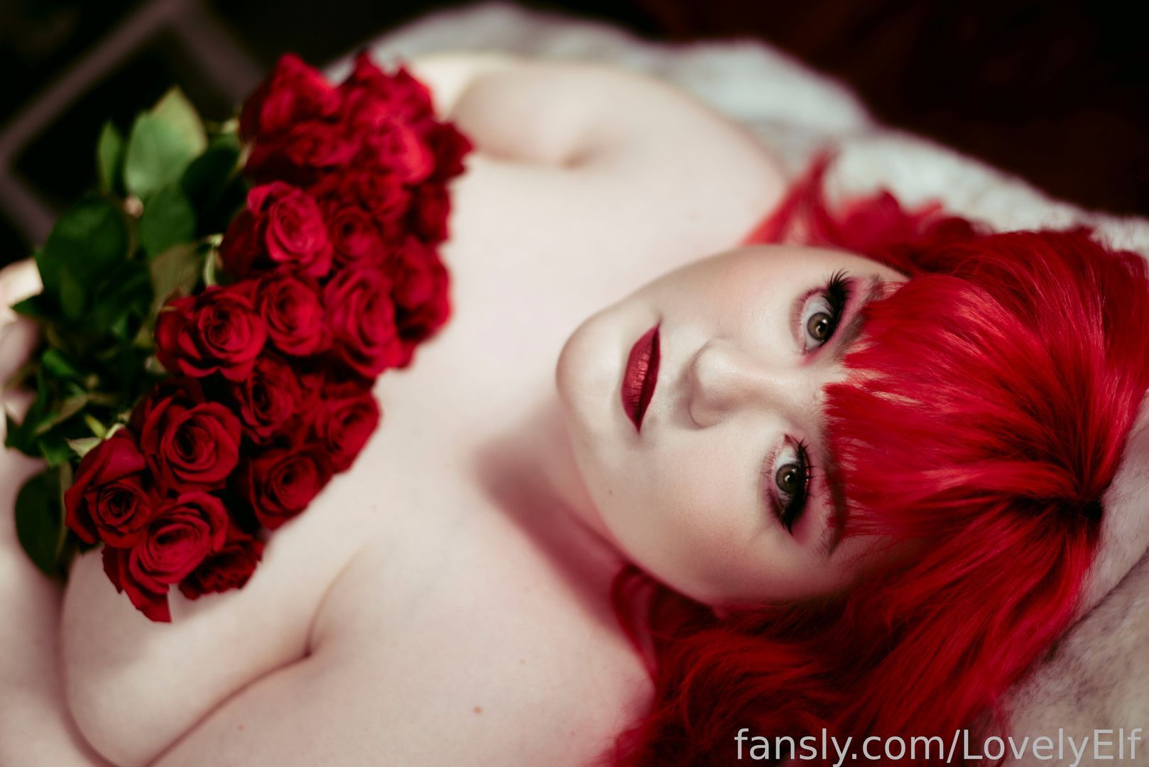 fansly LovelyElf profile banner  