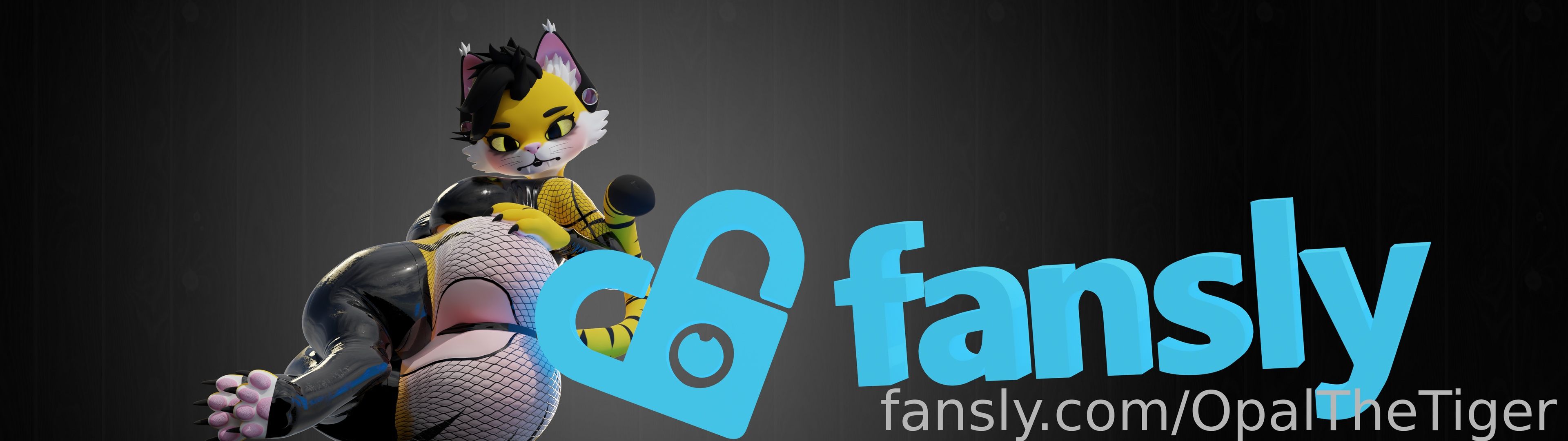fansly OpalTheTiger profile banner