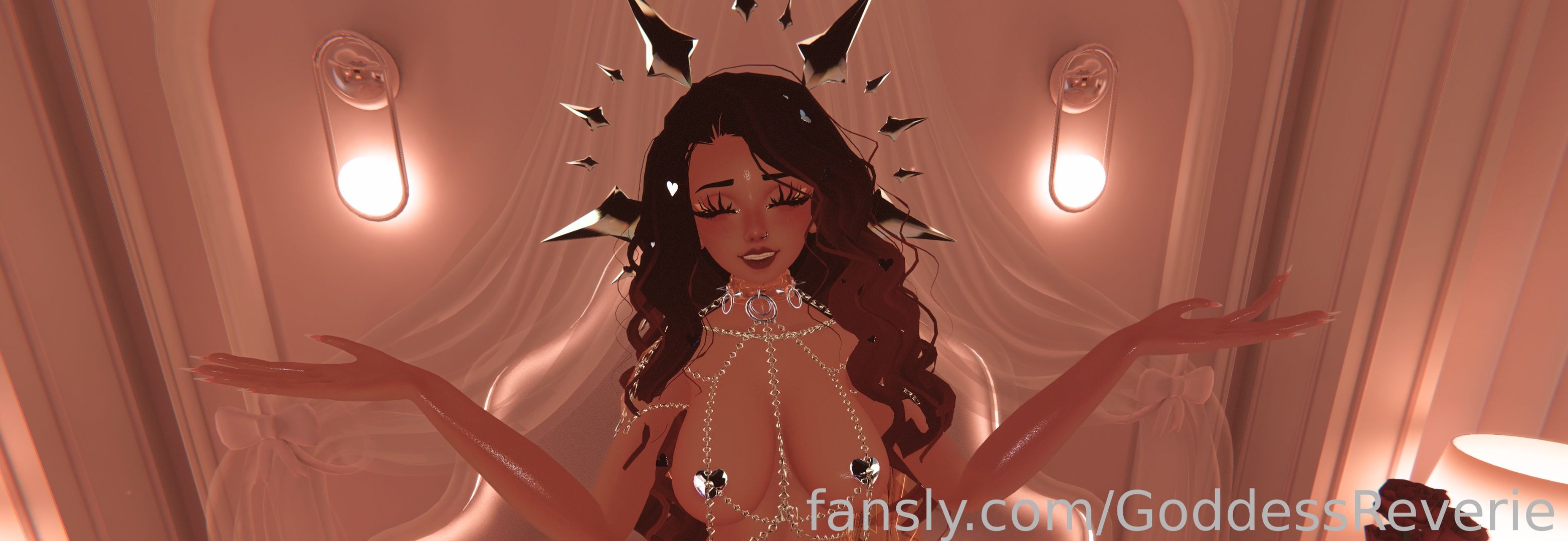 fansly Goddess Reverie profile banner  