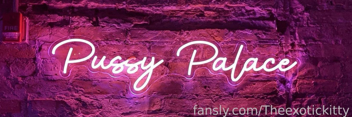 fansly Theexotickitty profile banner  