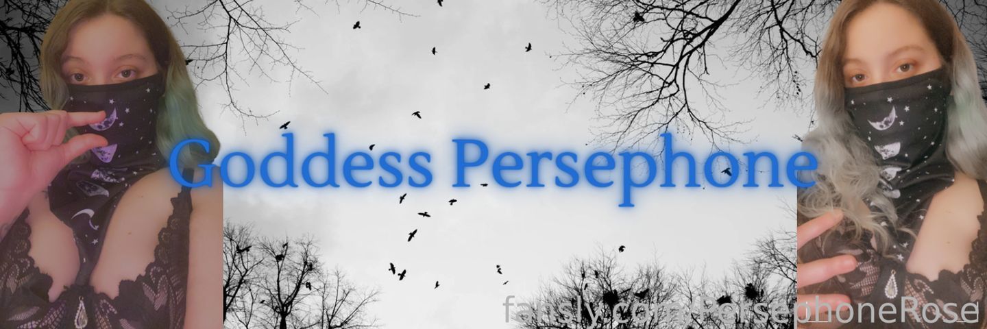 fansly PersephoneRose profile banner  