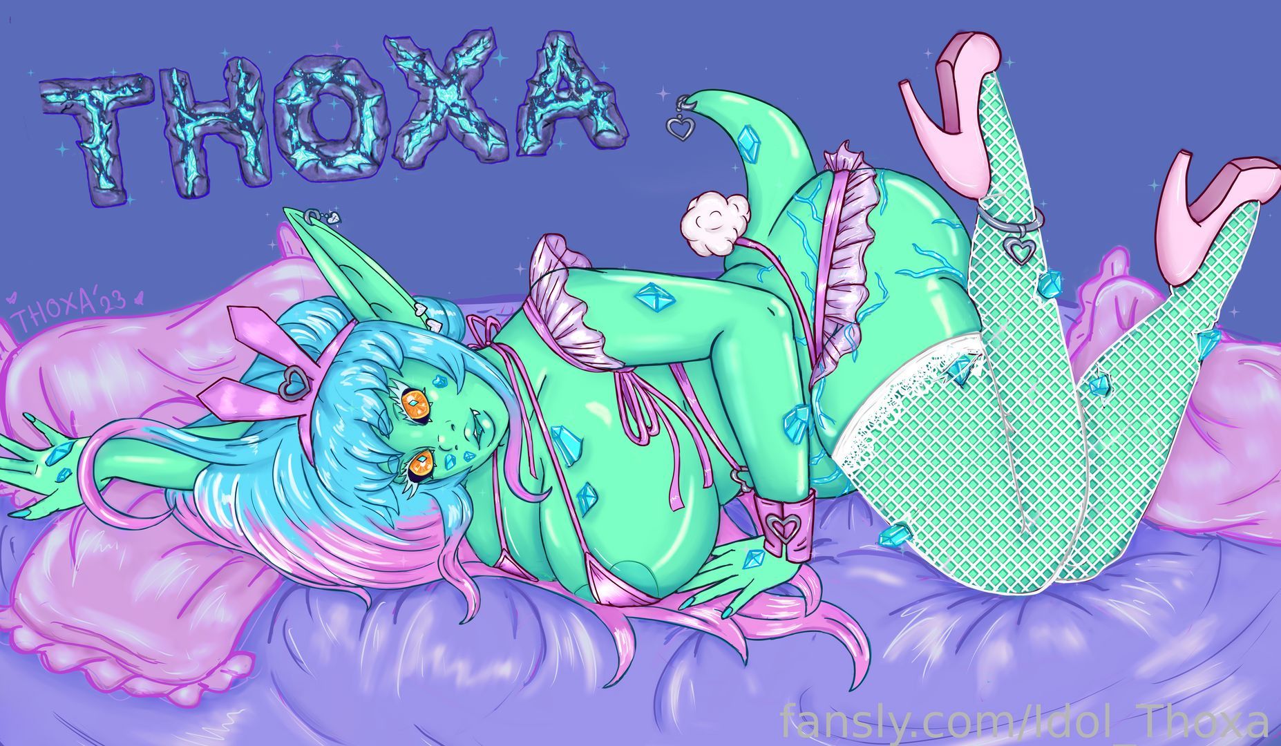 fansly THOXA profile banner