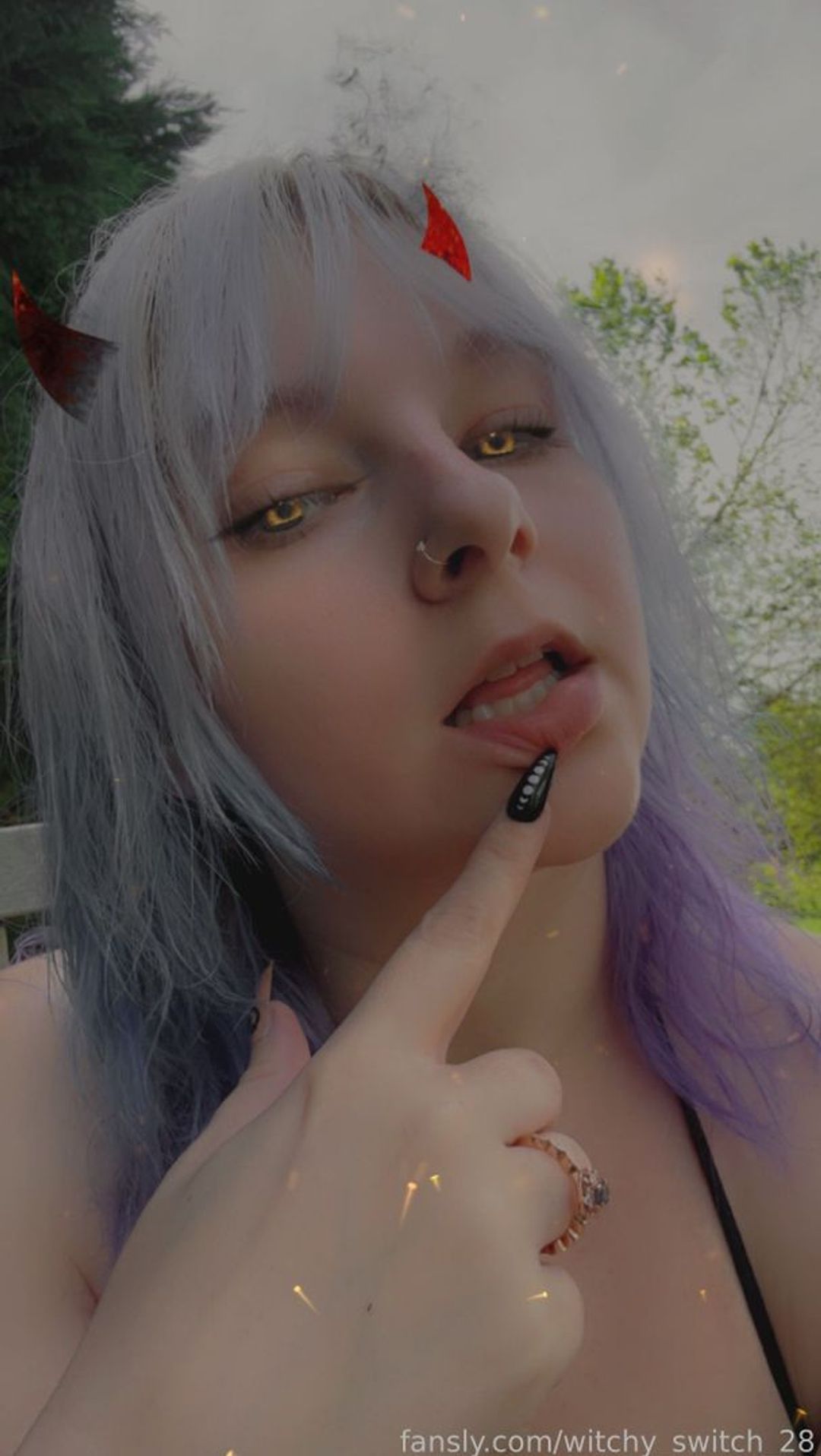 fansly CurvyAltWitch👻 profile banner  