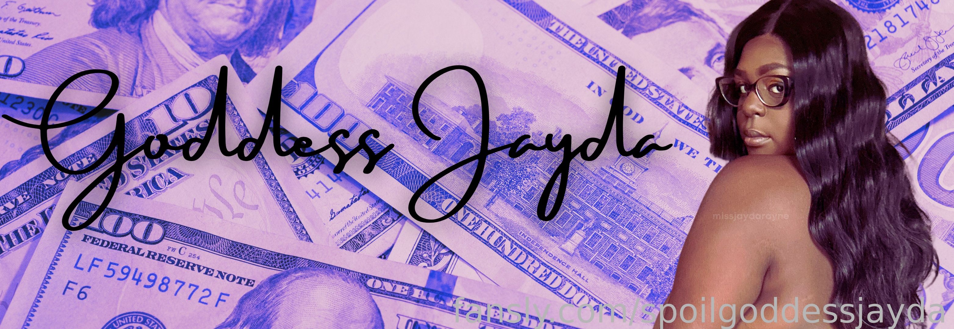 fansly Goddess Jayda profile banner  