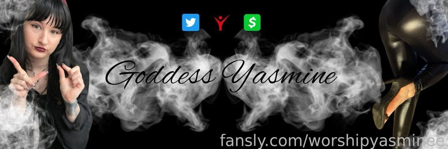 fansly worshipyasminee profile banner  