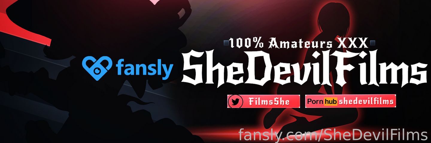 fansly SheDevilFilms profile banner  