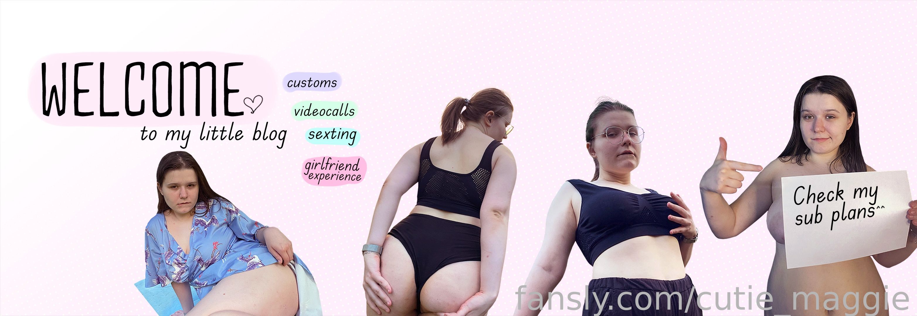 fansly Maggie ^^ profile banner  