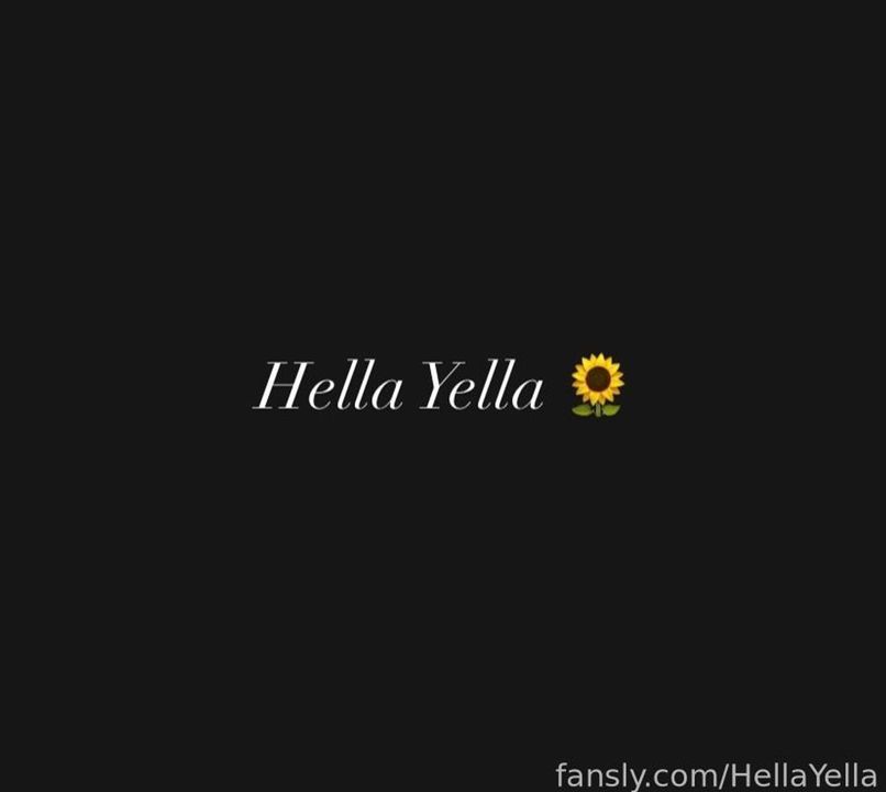 fansly Hella Yella profile banner  