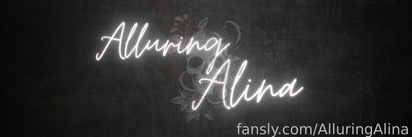 fansly Alina 🕸️ profile banner  
