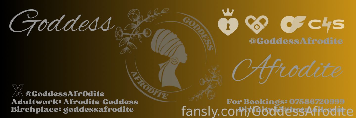 fansly GoddessAfrodite profile banner
