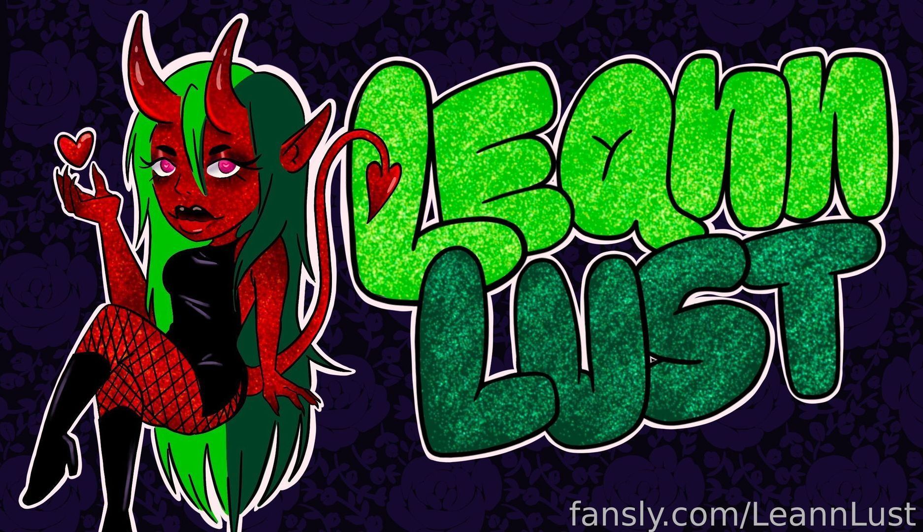 fansly LeannLust profile banner  
