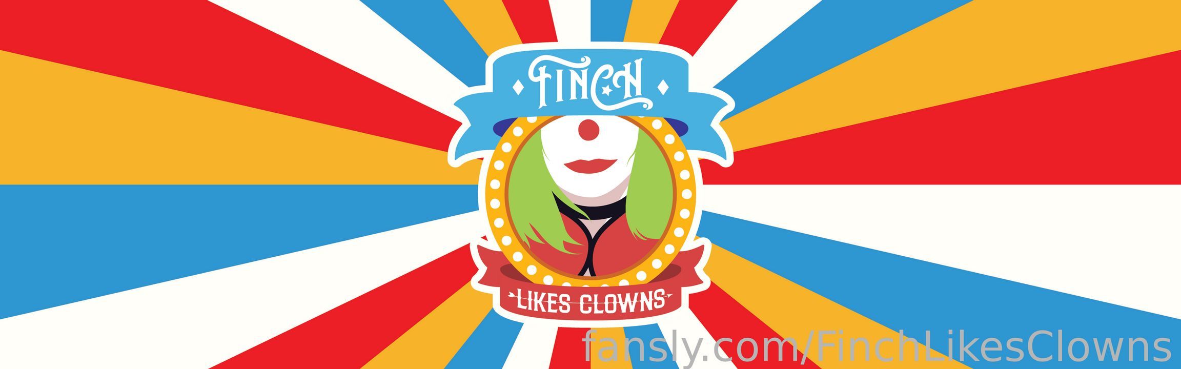 fansly FinchLikesClowns profile banner  