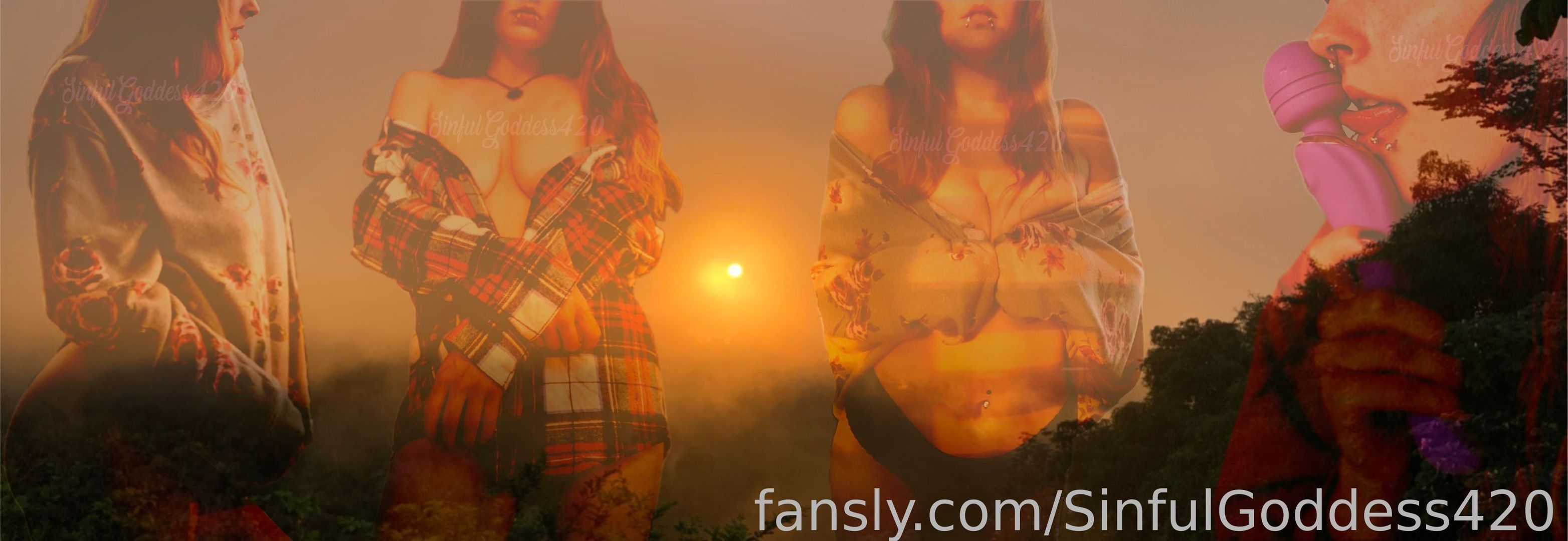 fansly SinfulGoddess420 profile banner  