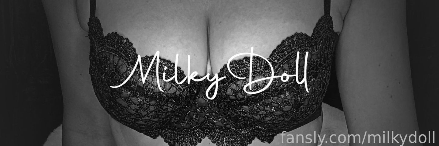 fansly MilkyDoll profile banner  
