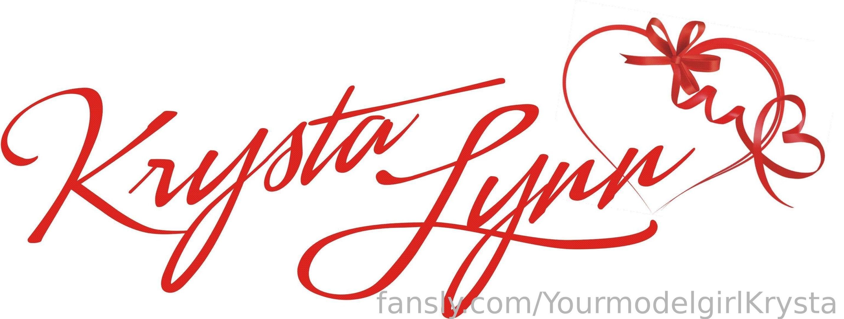 fansly YourmodelgirlKrysta profile banner  