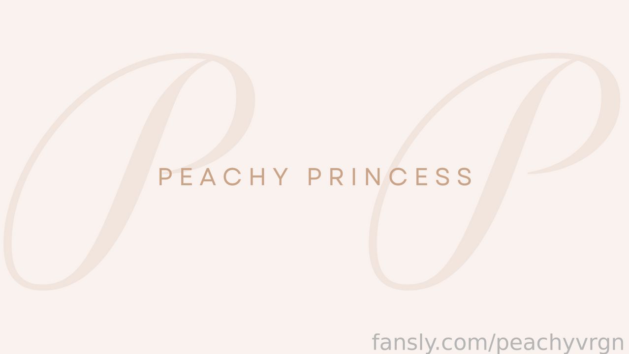 fansly peachyvrgn profile banner  