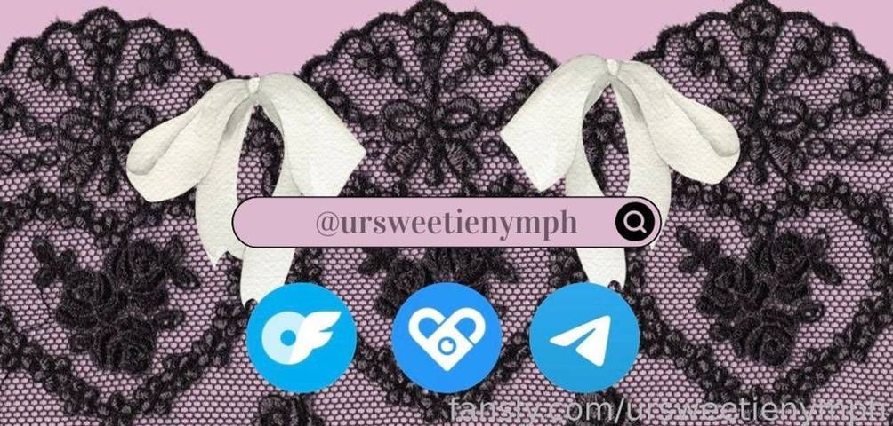 fansly Sweetie Nymph 🧸🎀🖤 profile banner  