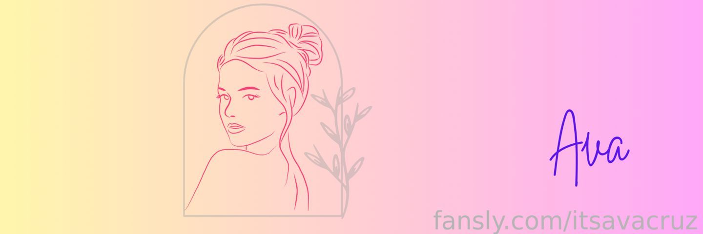 fansly A V A Cruz profile banner  