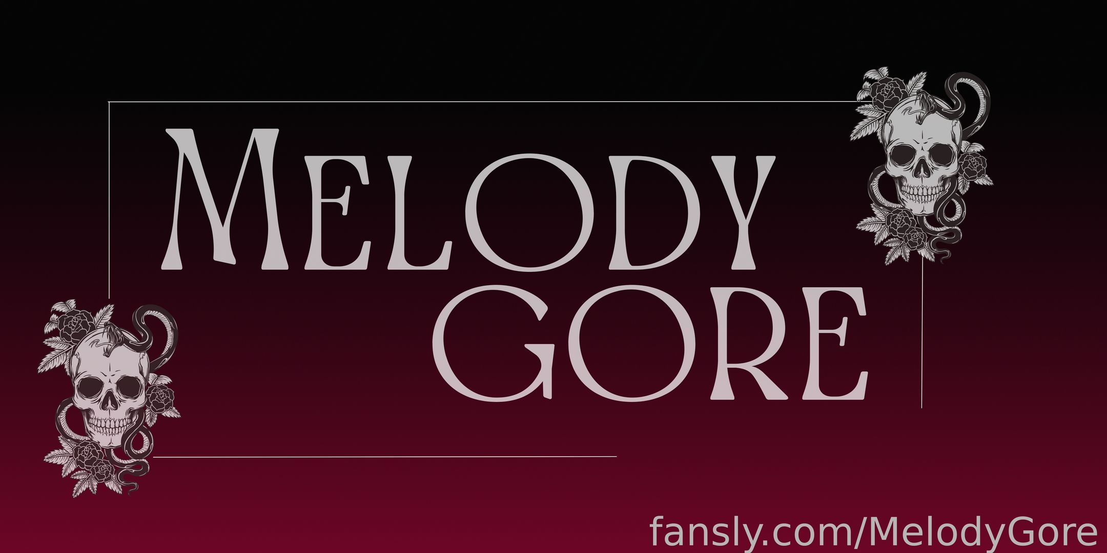 fansly MelodyGore profile banner  