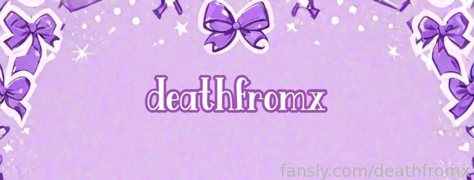 fansly deathfromx profile banner  