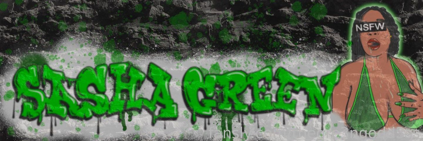 fansly Sasha Green profile banner  